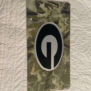 University of Georgia Bulldogs camo license plate